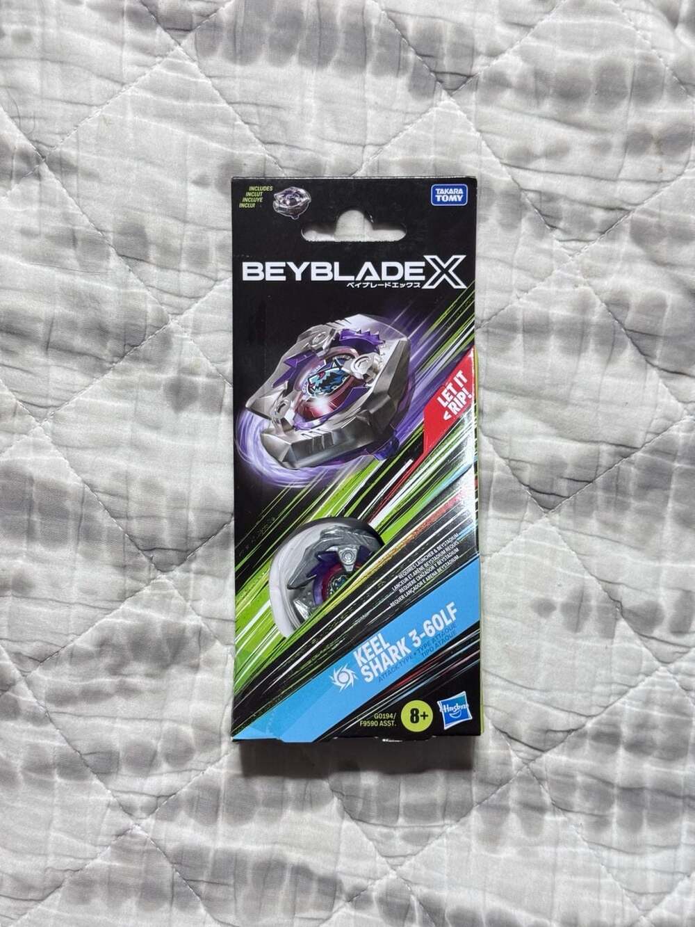 Beyblade X Keel Shark 3-60LF Booster Pack Set with Attack Battling Tops